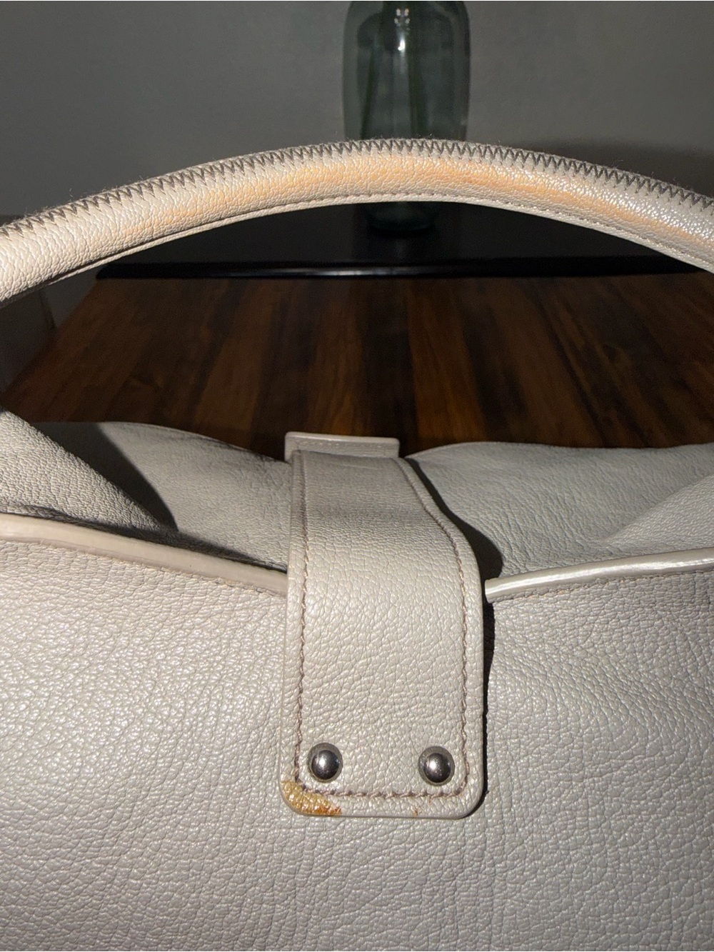 MIU MIU Grey Leather Shoulder Bag - Picture 8 of 16